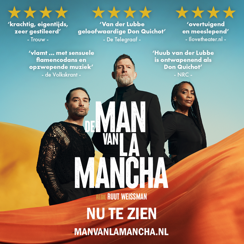 De man van La Mancha — Met Huub van der Lubbe als Don Quichot Amare podium voor muziek en dans