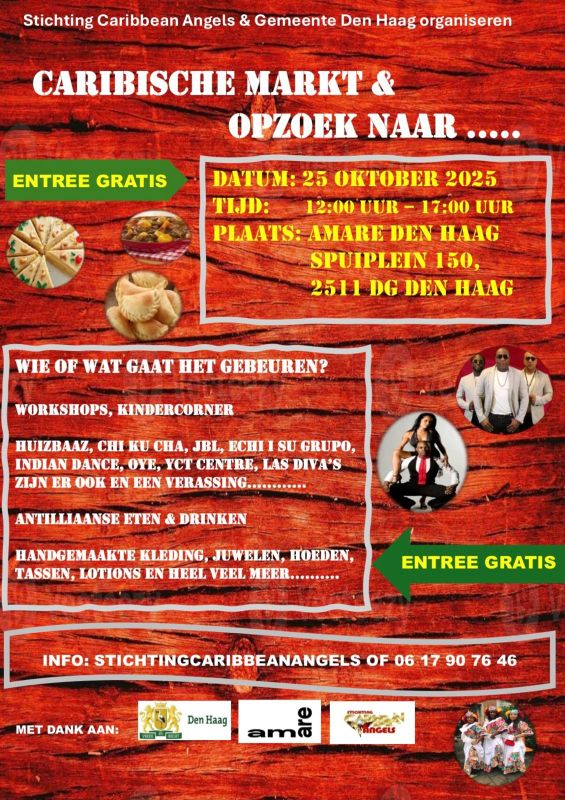 Caribbean Market & Looking for ….. volunteers