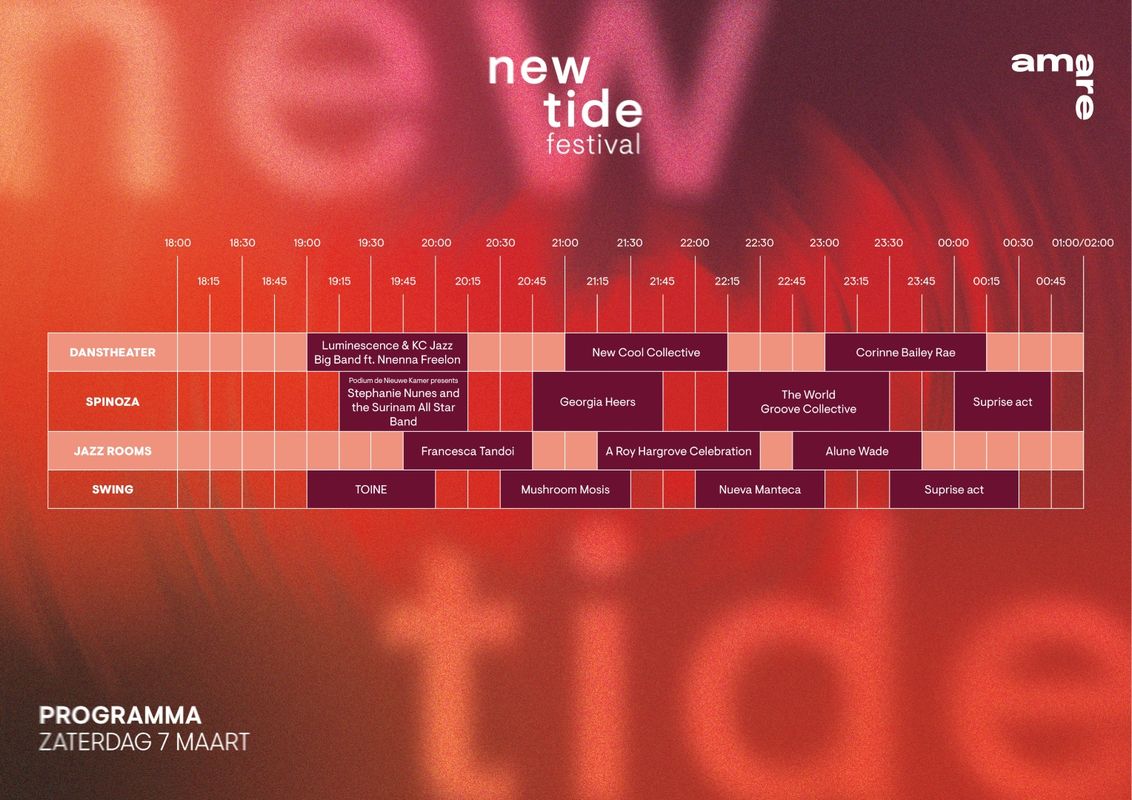 Blokkenschema zaterdag