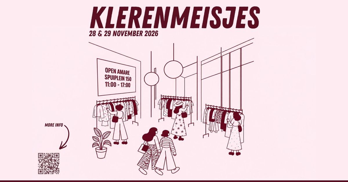 Klerenmeisjes — De gezelligste markt voor tweedehands en vintage kleding voor zowel hem als haar. in Amare, Den Haag